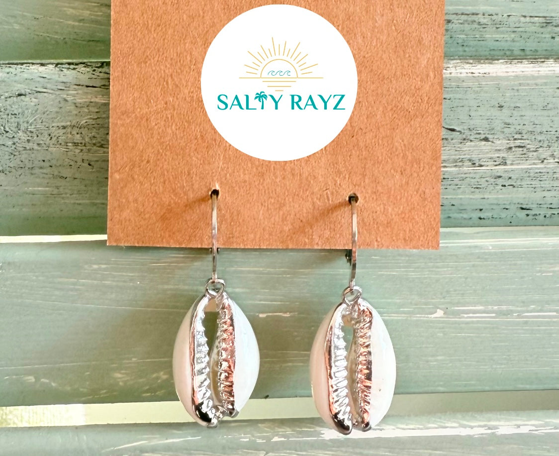 Coastal Cowries Leverback Earrings