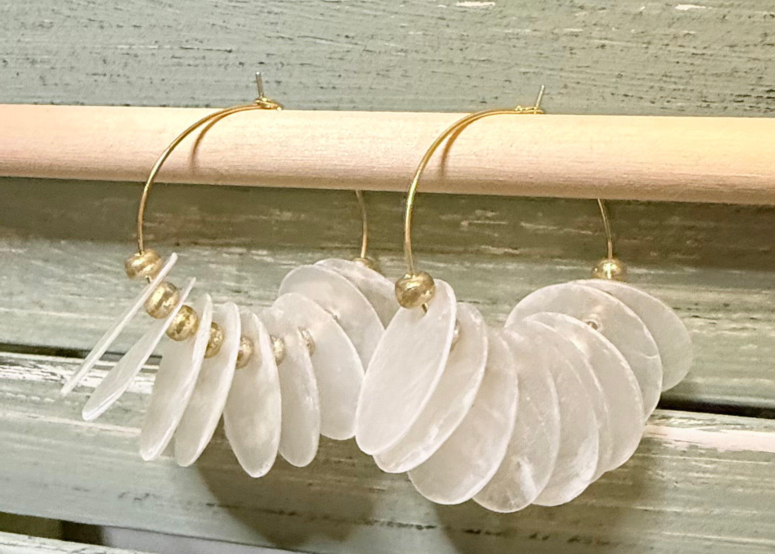 Pearly Coast Hope Earrings: Large