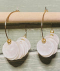 Pearly Coast Hoop Earrings: Small