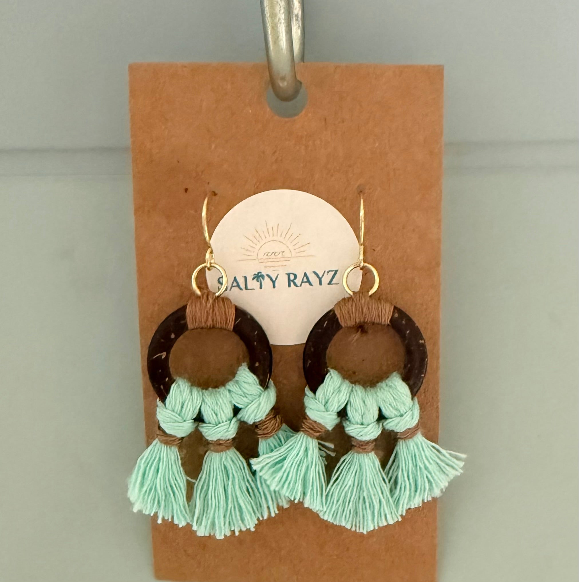 Macrame Earrings -Coconut Bay Sz: Medium
