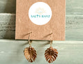 Monstera Palm Leverback Earrings