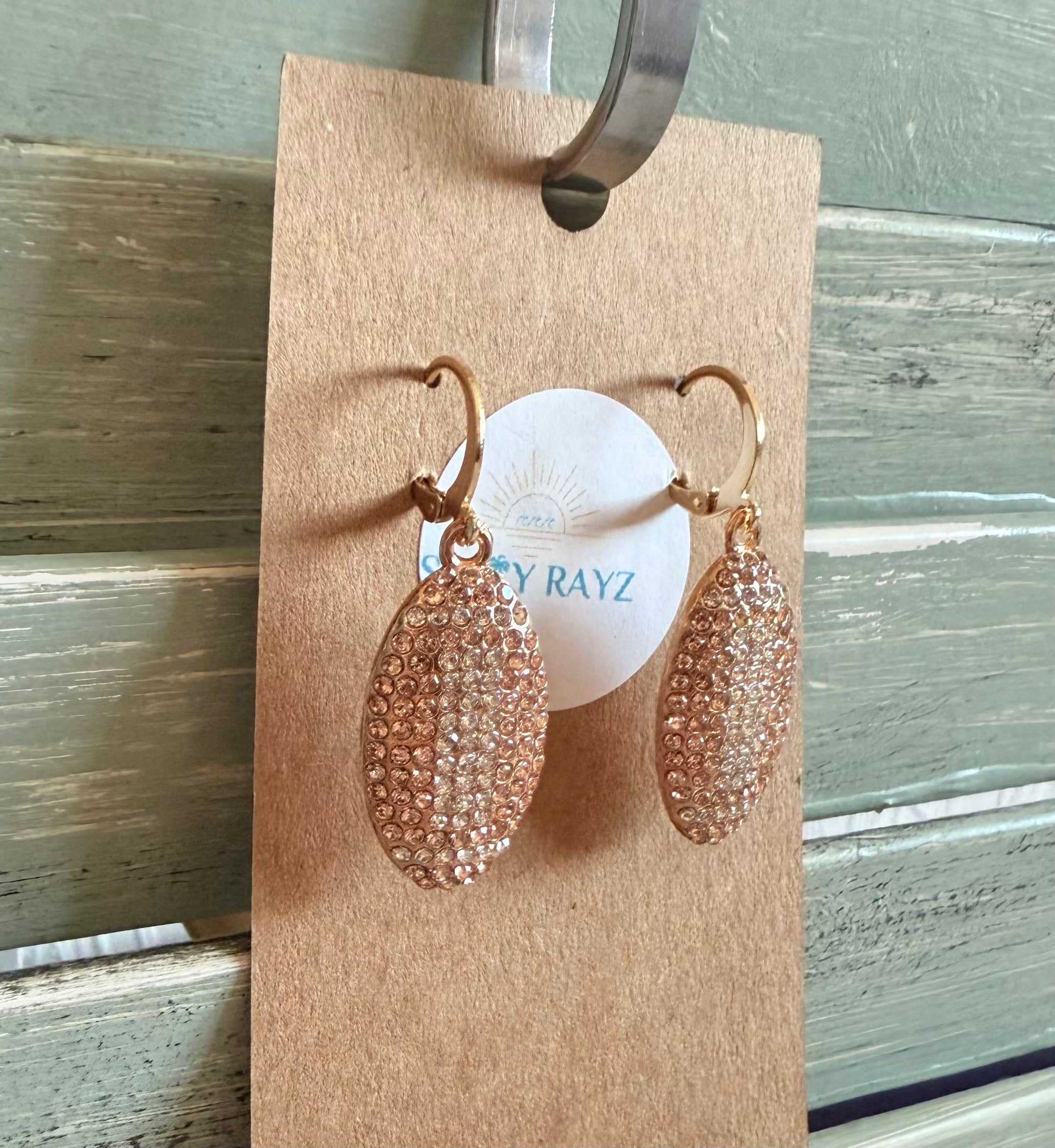 Team Football Earrings BLING