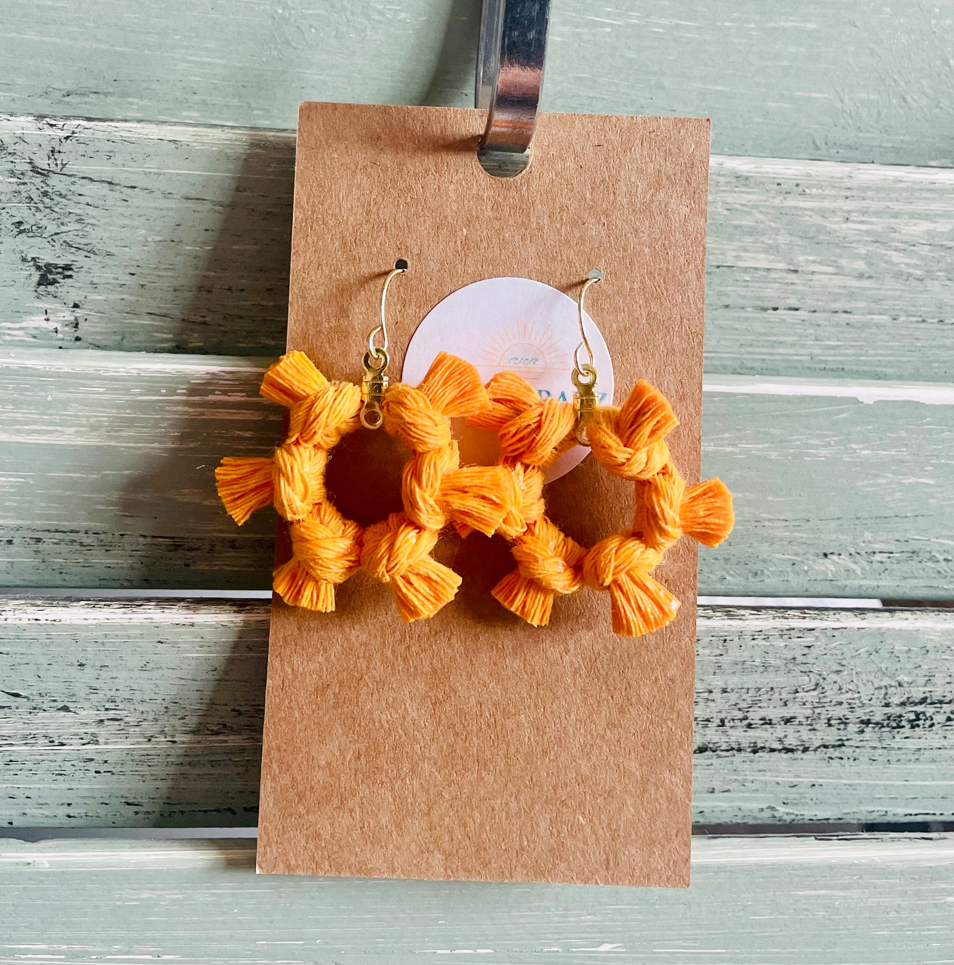 Macrame Earrings -Sunshine