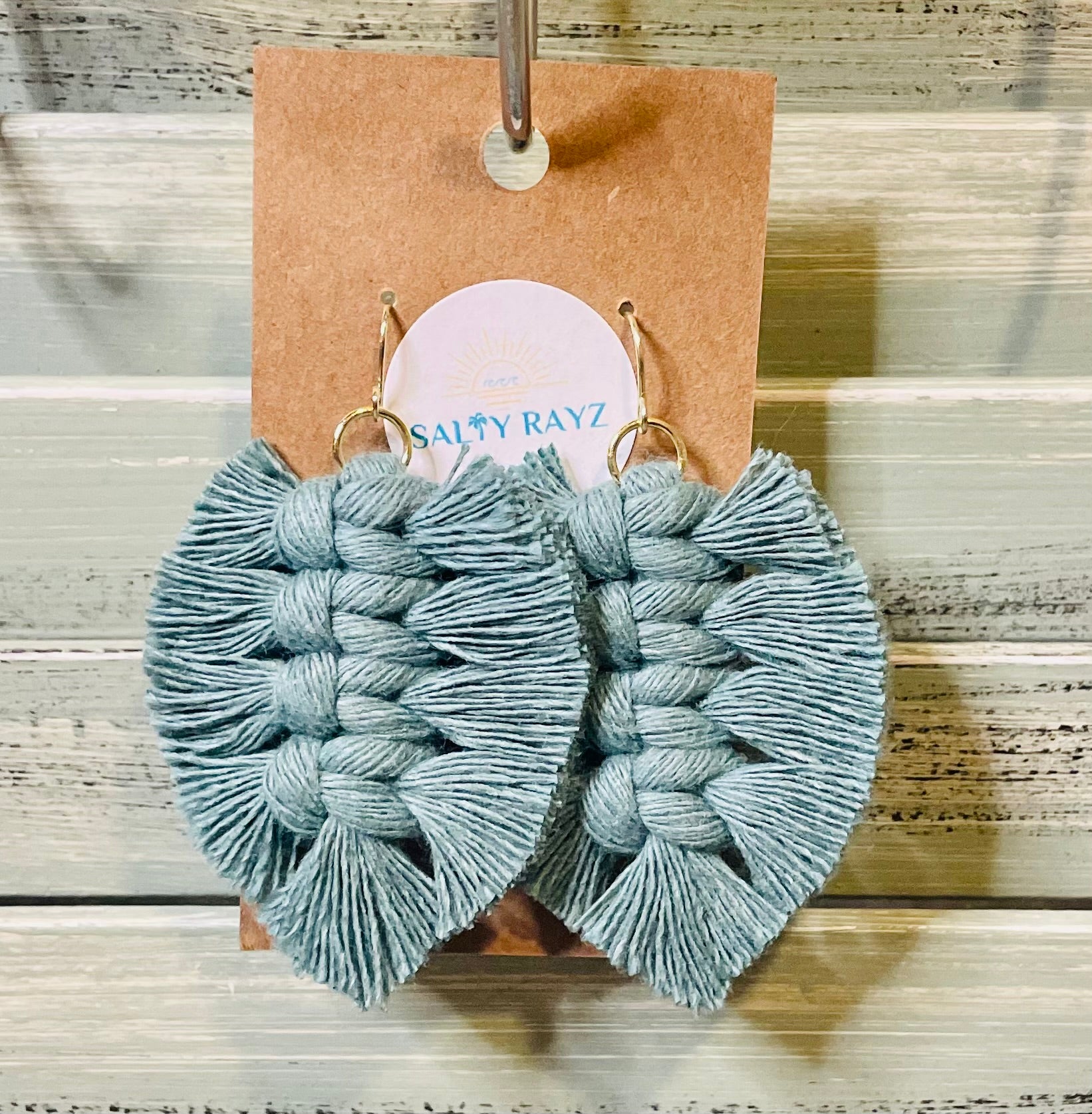 Macrame Earrings -Soft Feathers