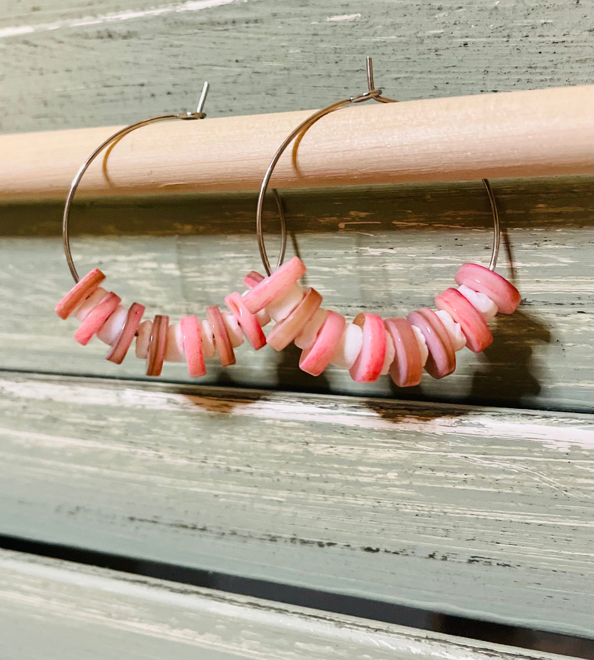 Tropical Coast Hoop Earrings