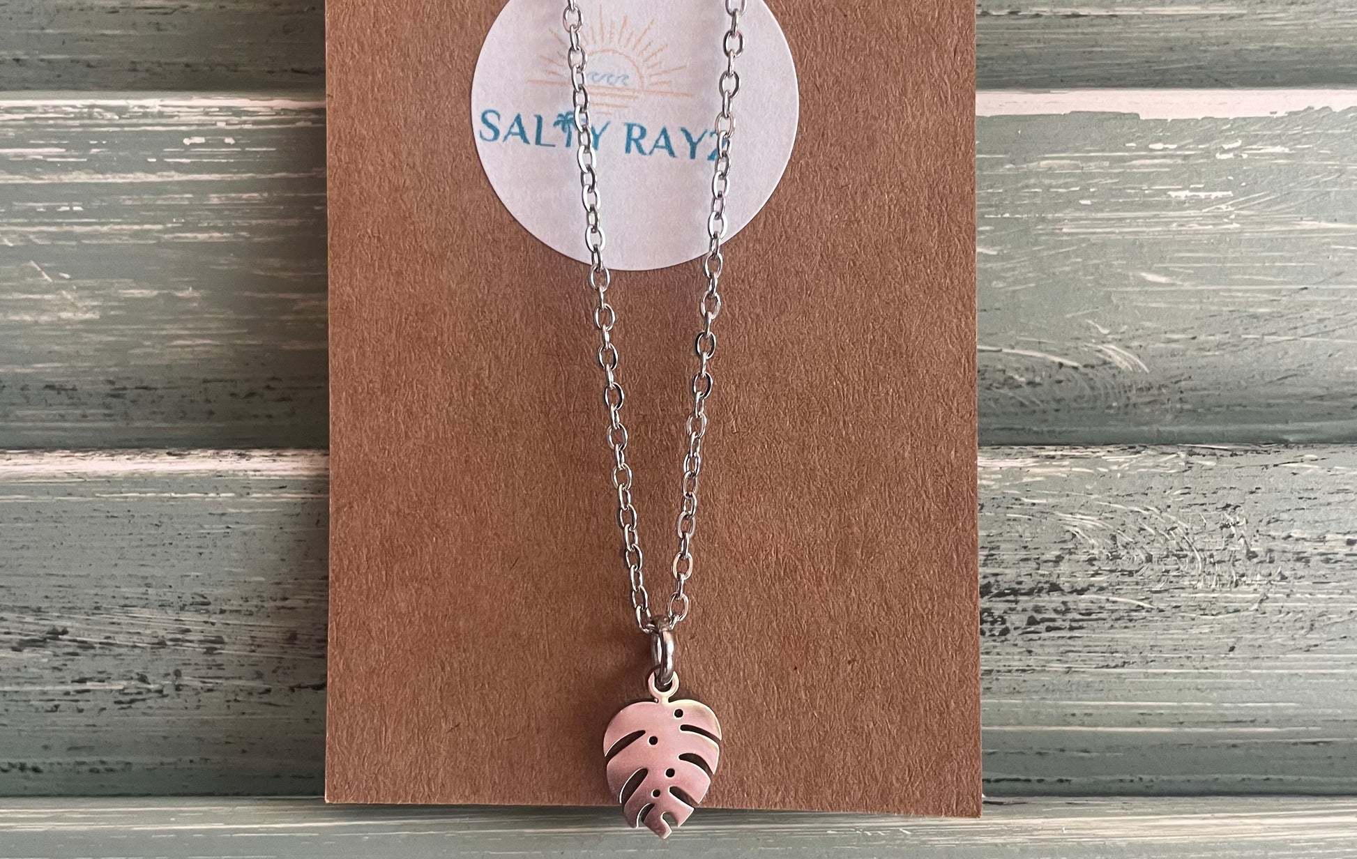 Mini Mini Monstera Necklace