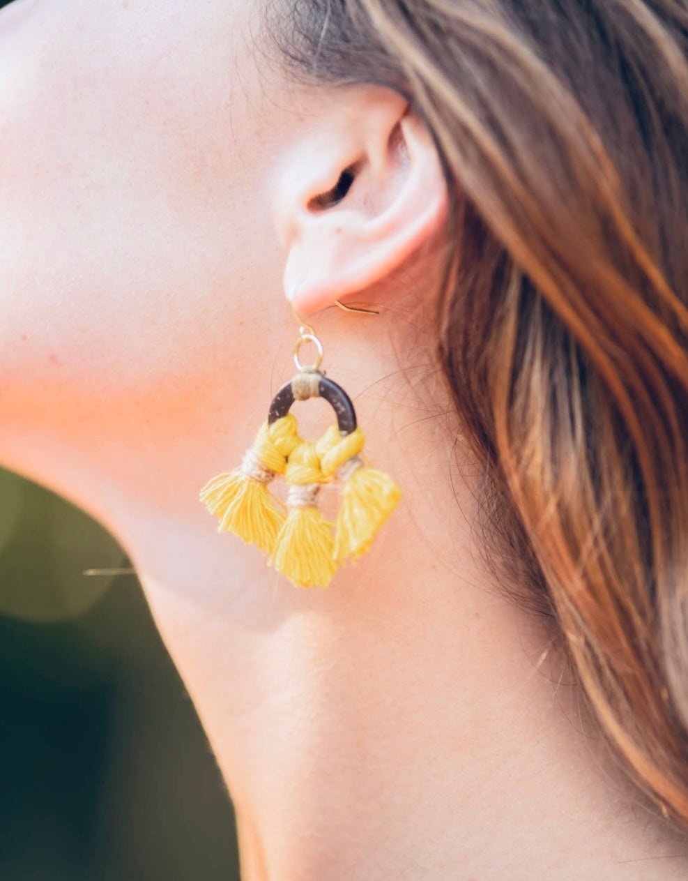 Macrame Earrings -Coconut Bay Sz: Medium