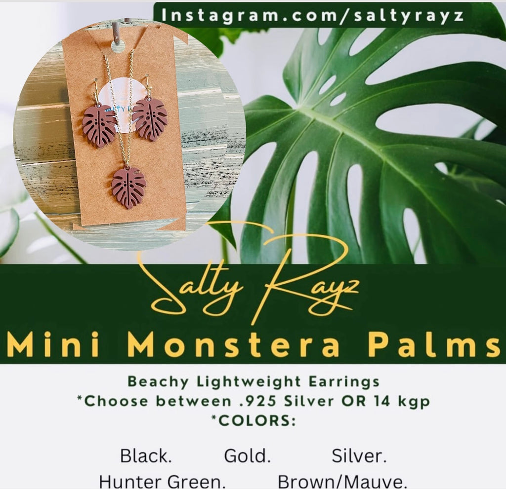 Mini Monstera Collection: Necklaces