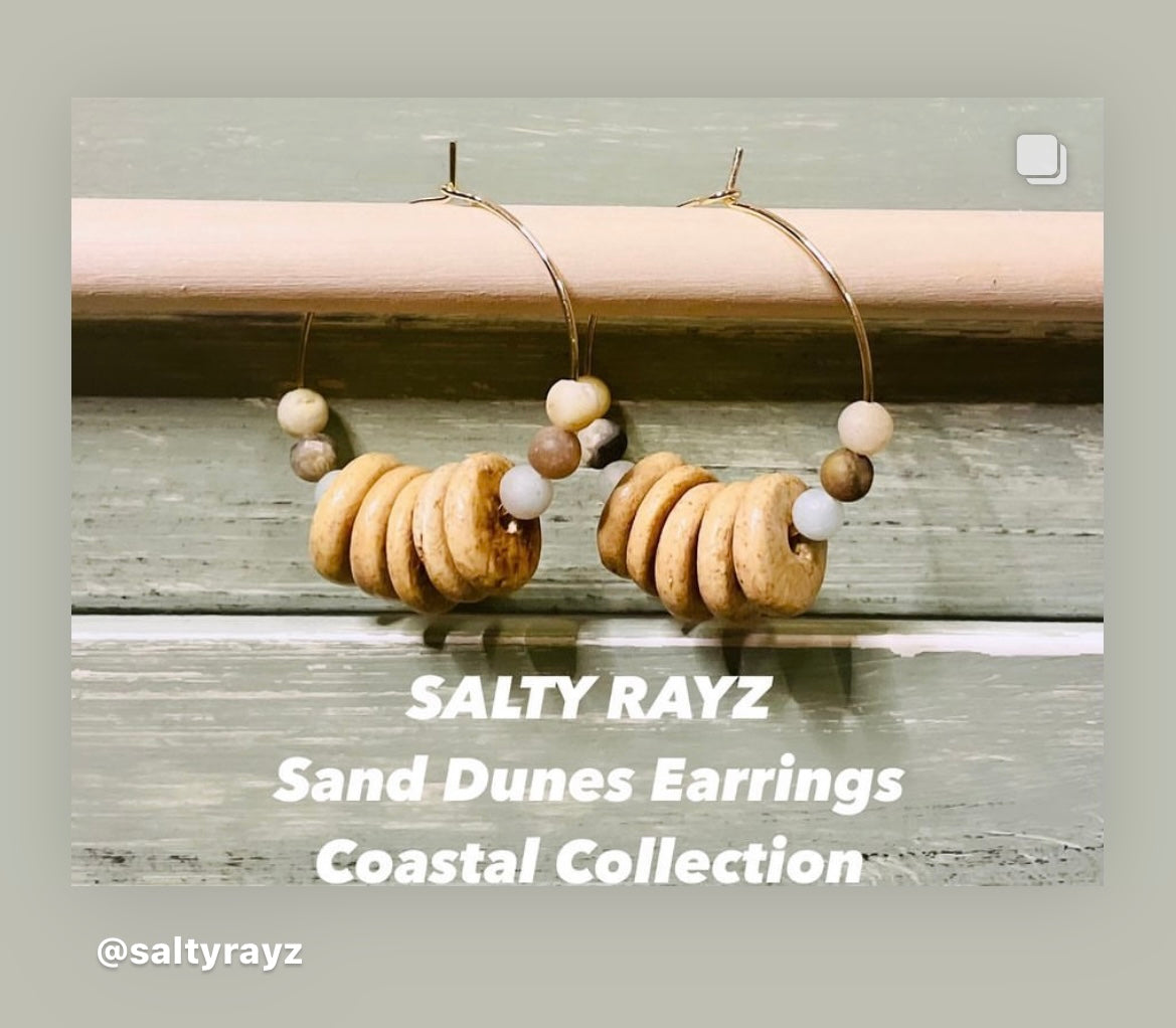 Sand Dunes Hoop Earrings