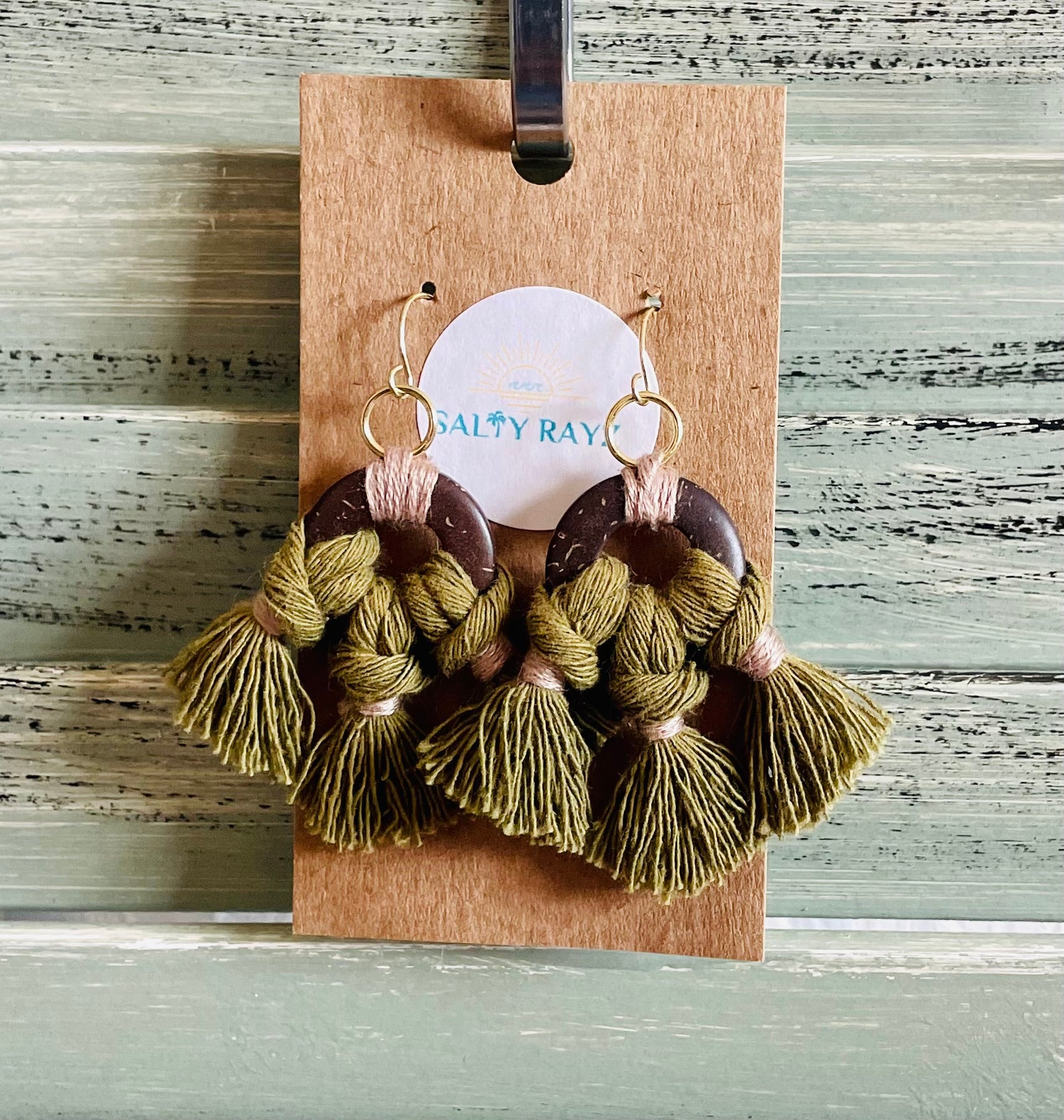 Macrame Earrings -Coconut Bay Sz: Small