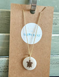 Fresh Water Shell Necklace: Turtle