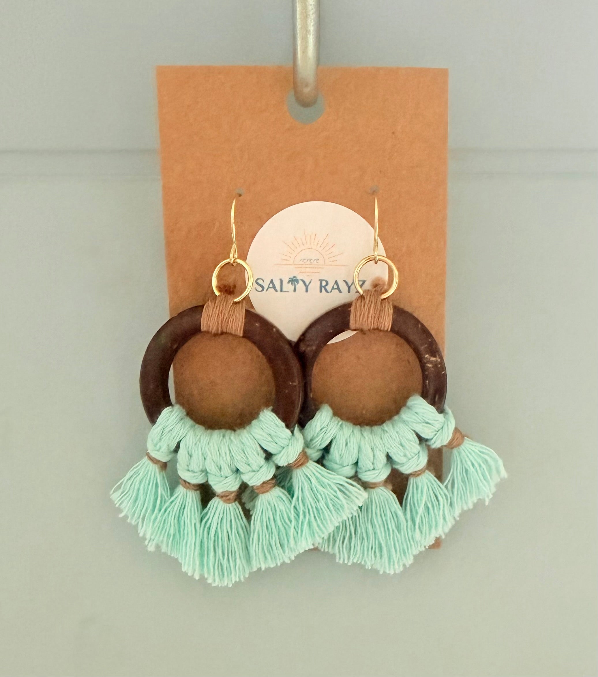 Macrame Earrings -Coconut Bay Sz: Medium