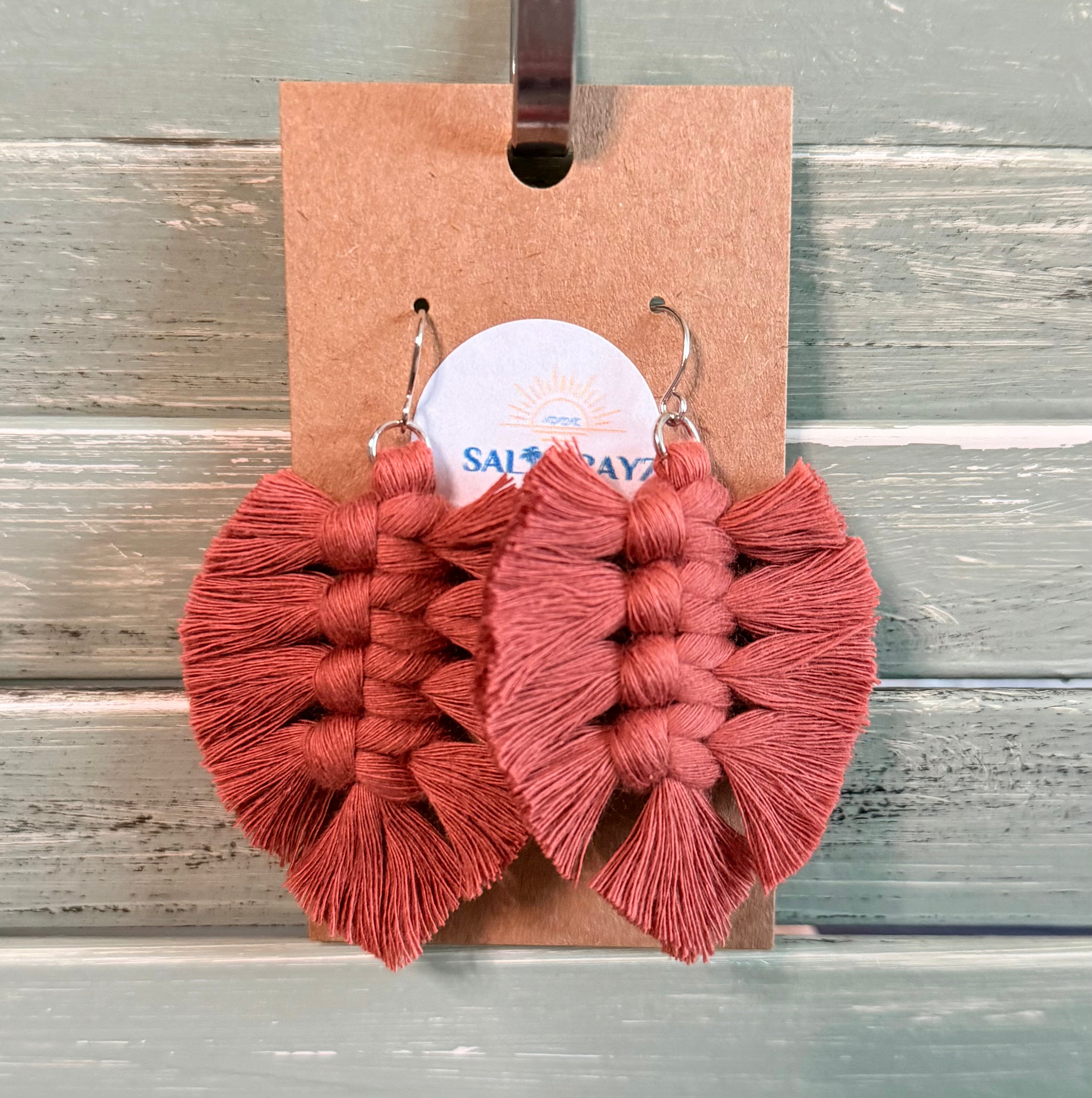 Macrame Earrings -Soft Feathers