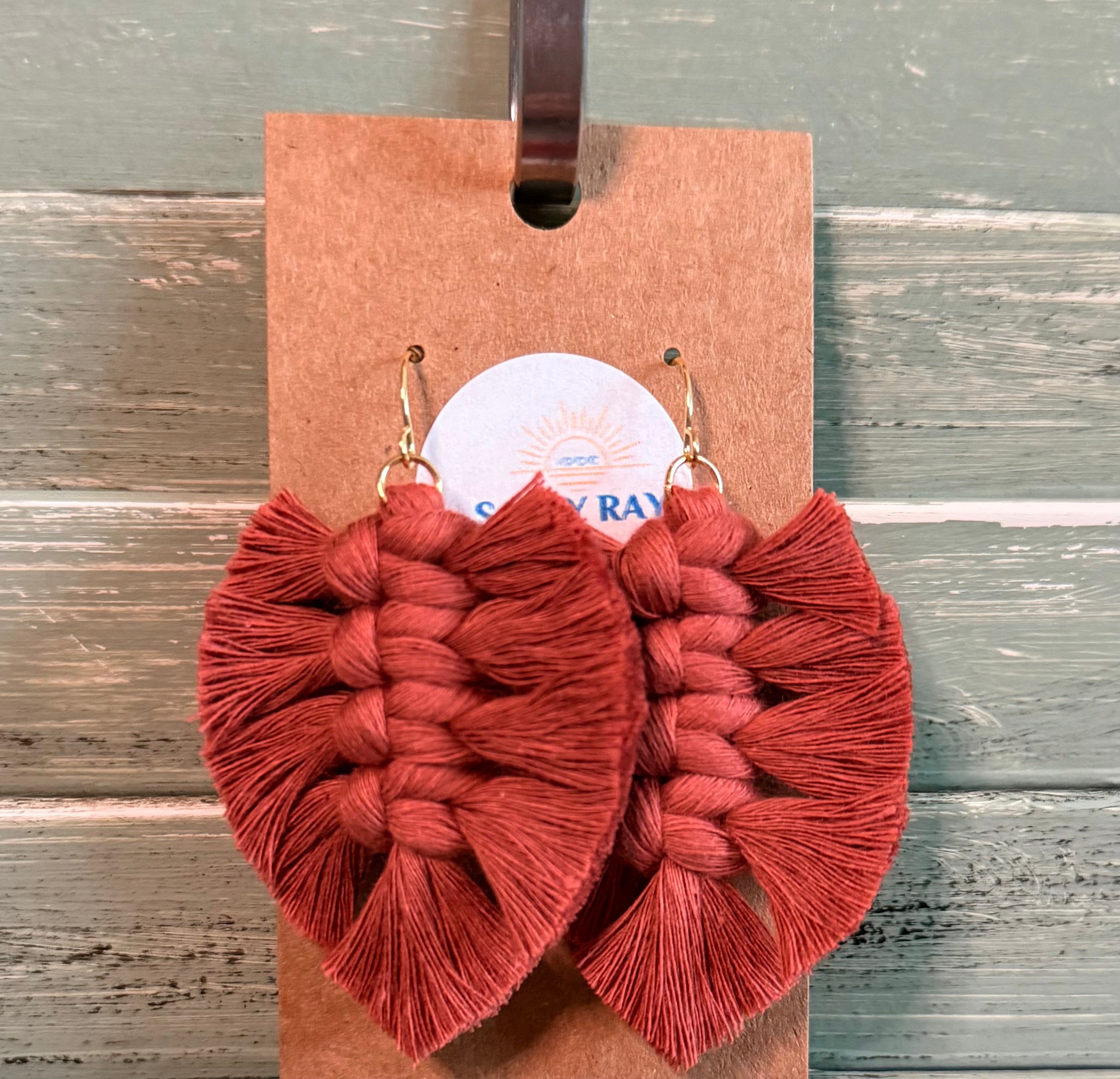 Macrame Earrings -Soft Feathers