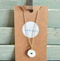 White Heart Necklace