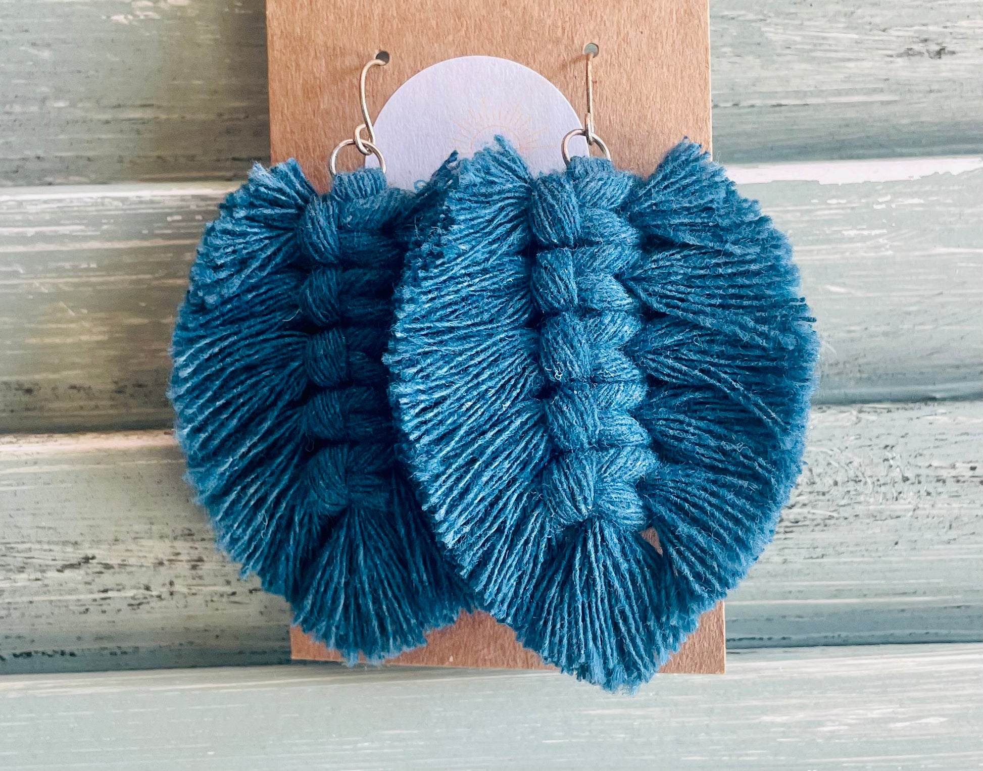Macrame Earrings -Soft Feathers