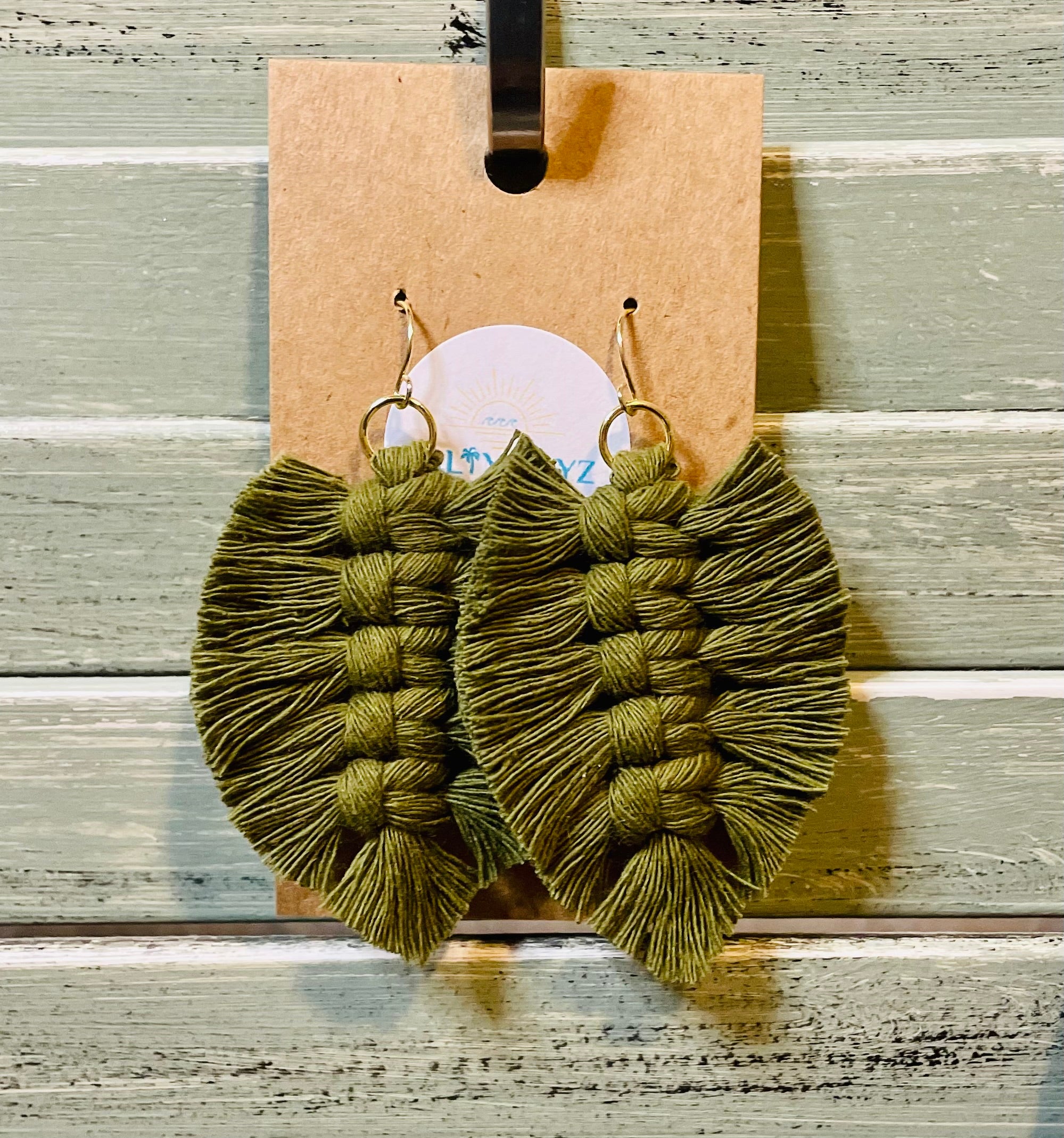 Macrame Earrings -Soft Feathers