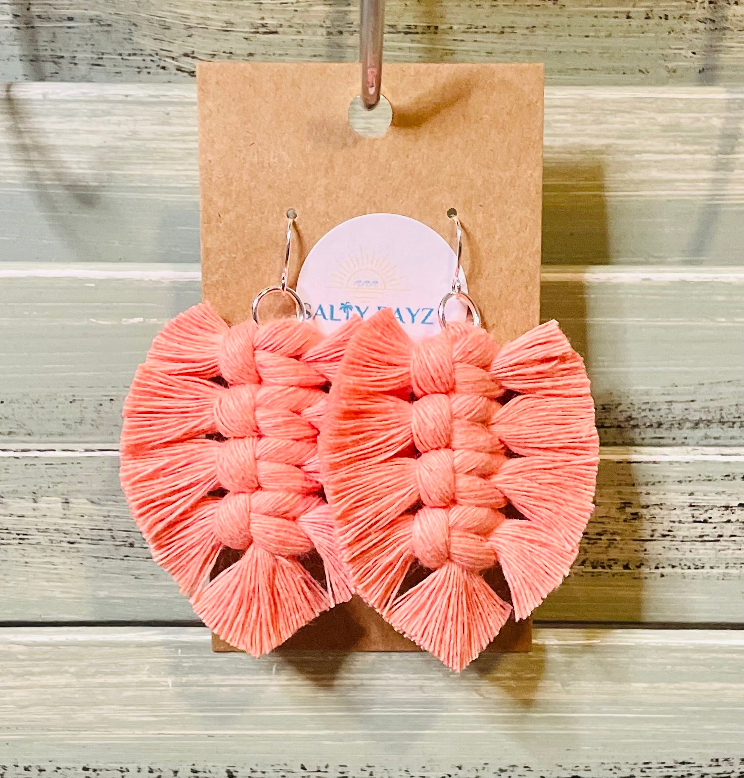 Macrame Earrings -Soft Feathers