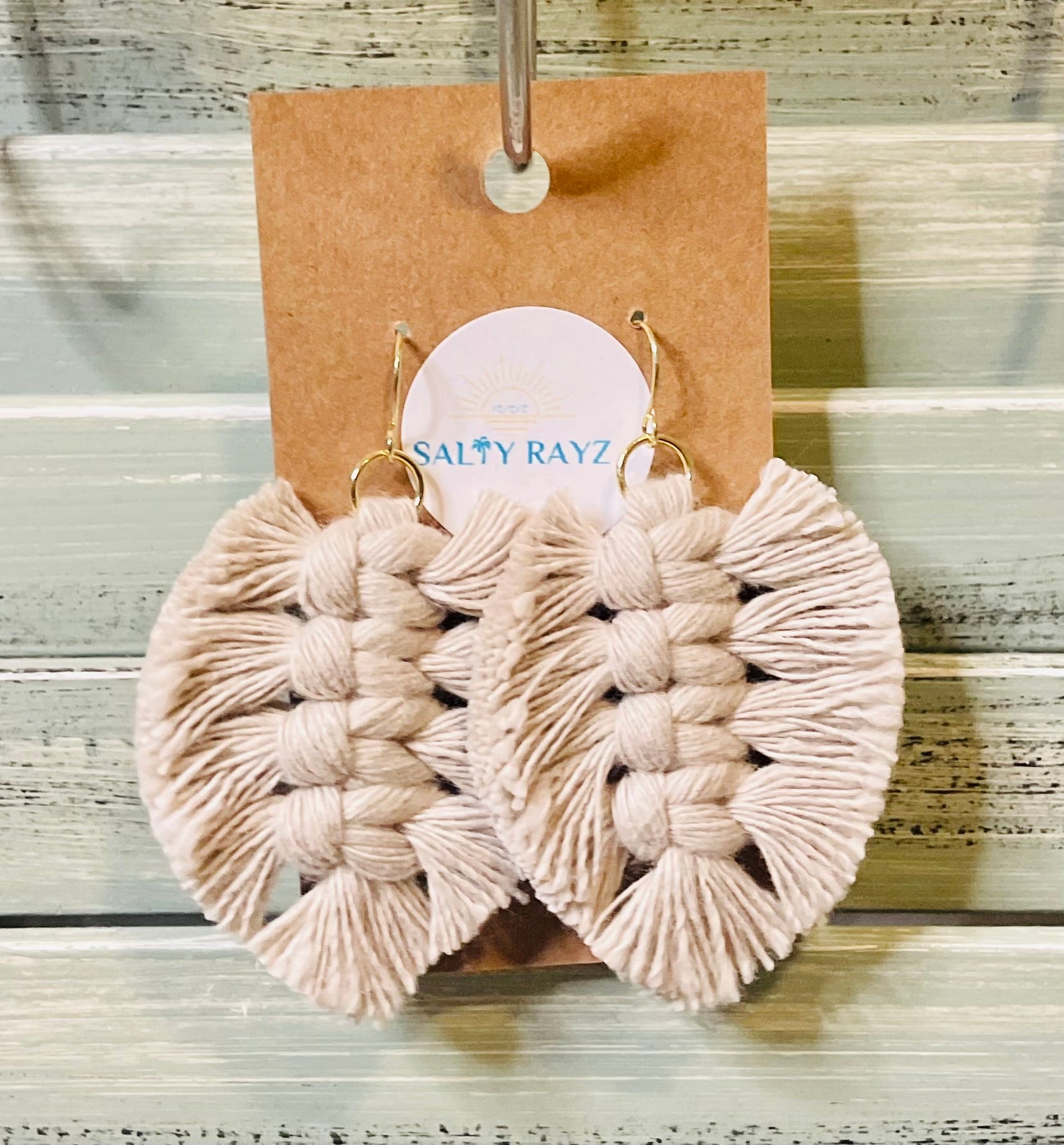 Macrame Earrings -Soft Feathers