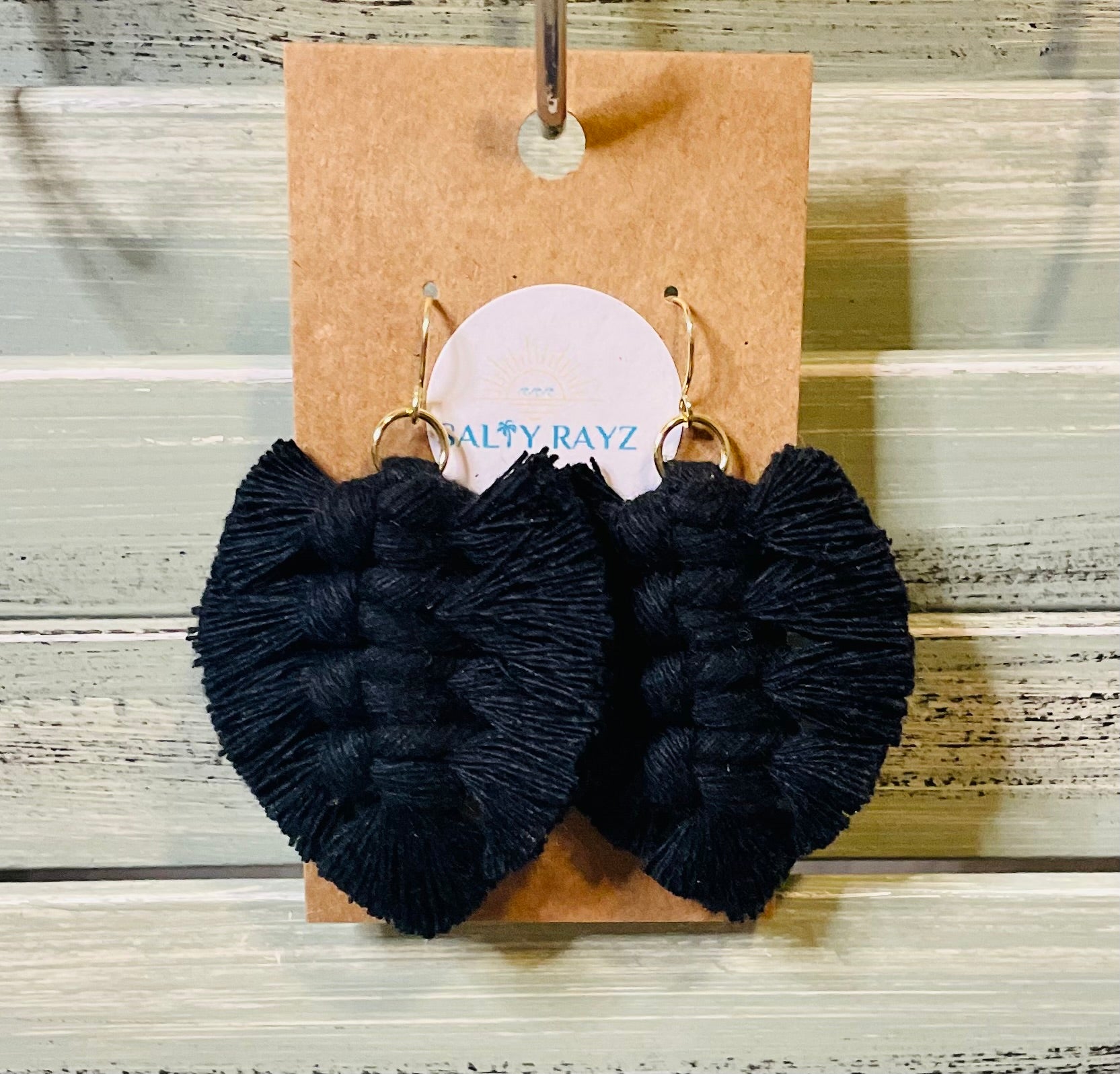 Macrame Earrings -Soft Feathers