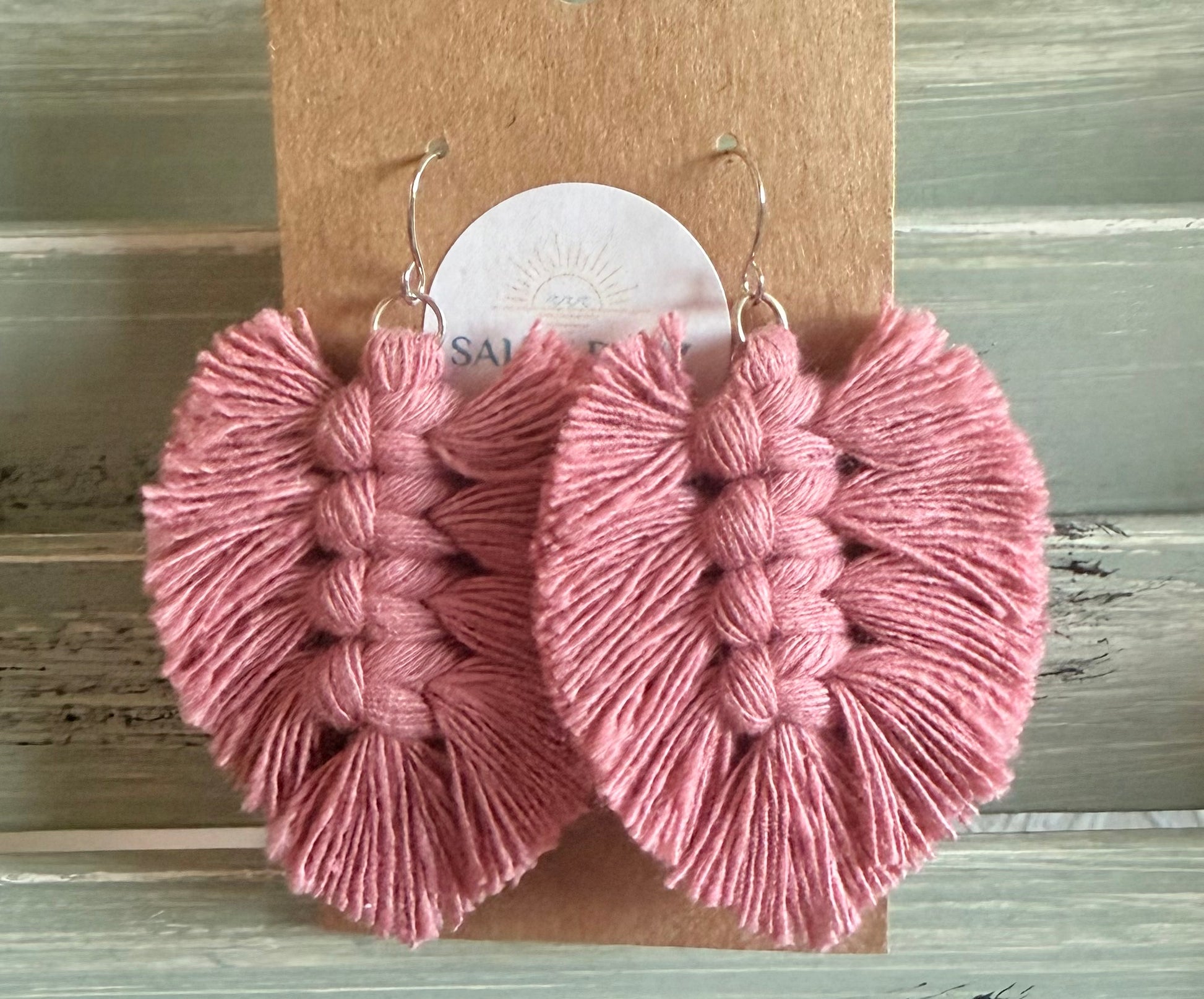 Macrame Earrings -Soft Feathers