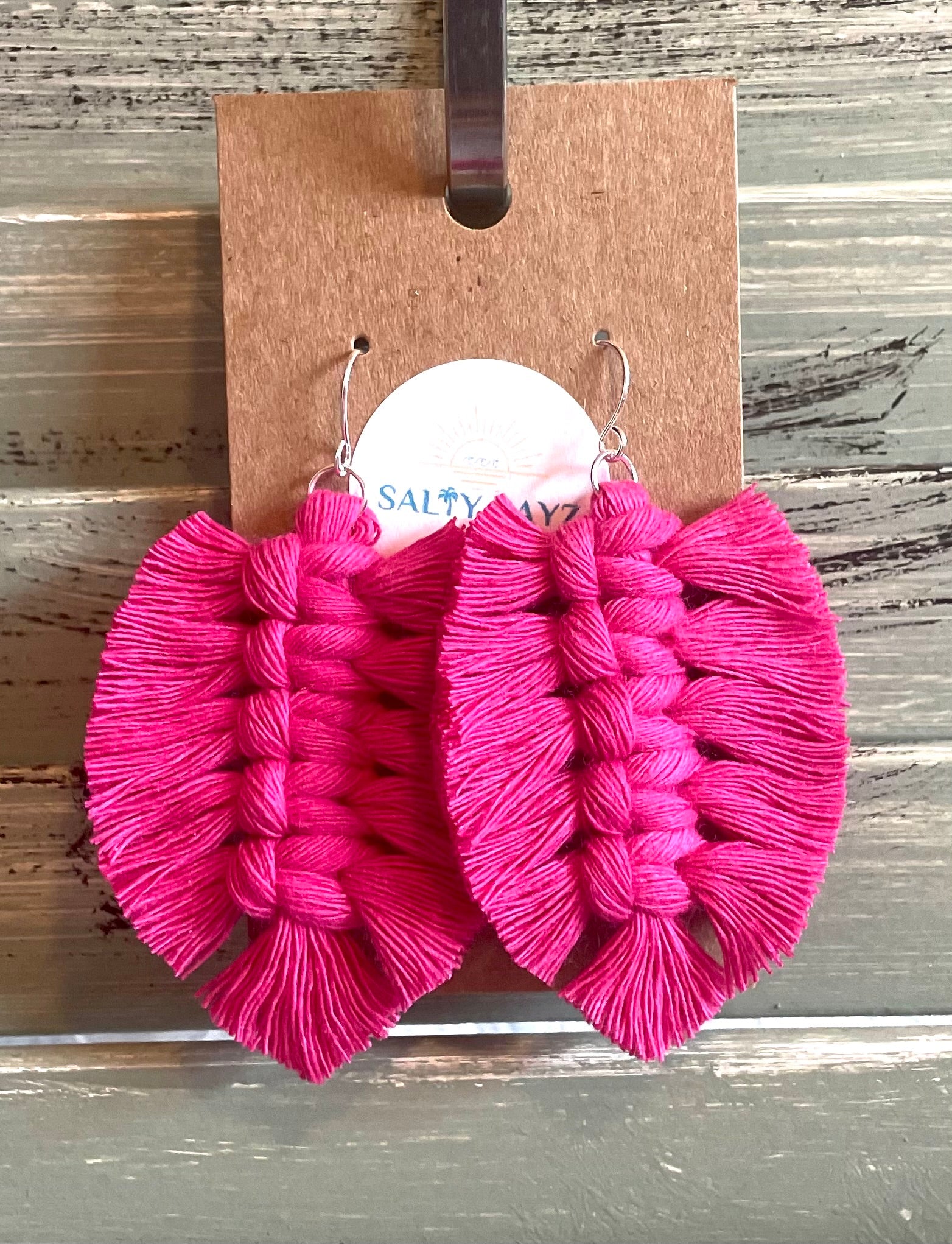 Macrame Earrings -Soft Feathers