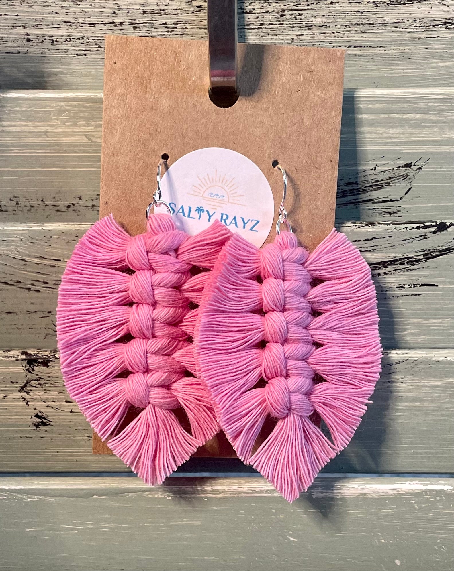Macrame Earrings -Soft Feathers
