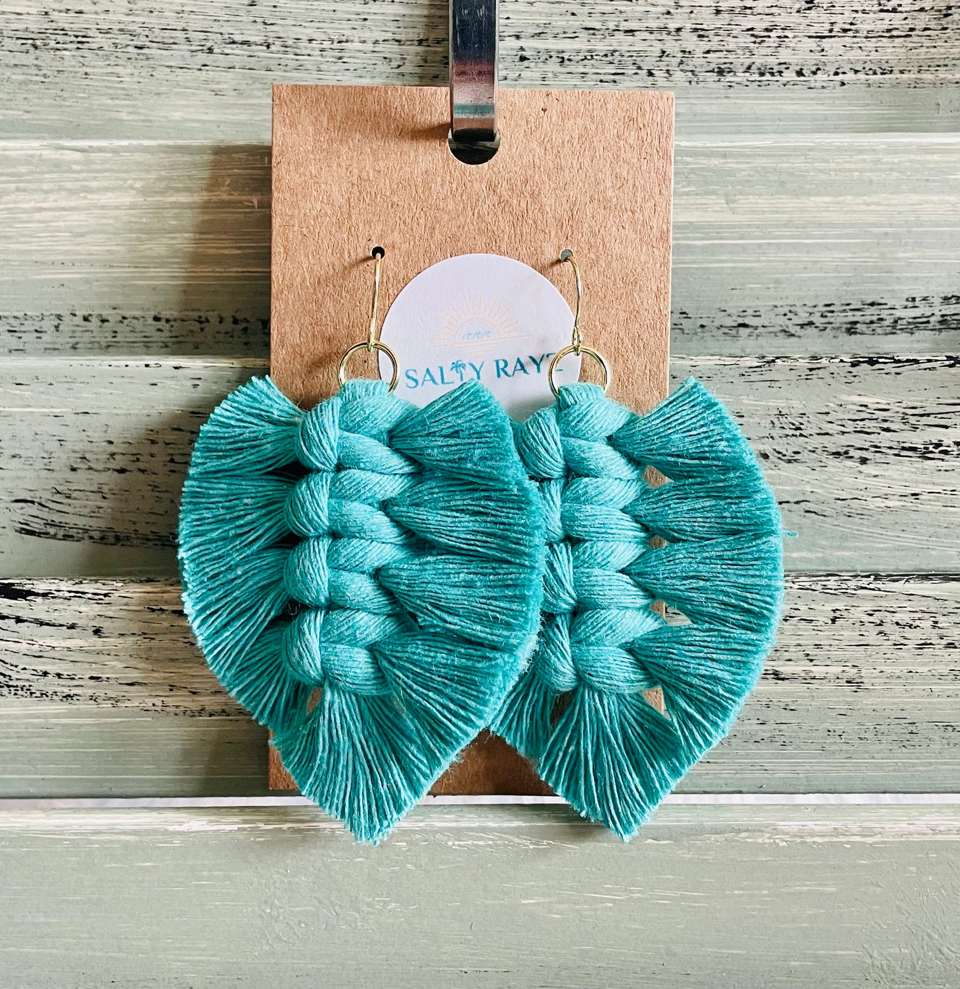 Macrame Earrings -Soft Feathers
