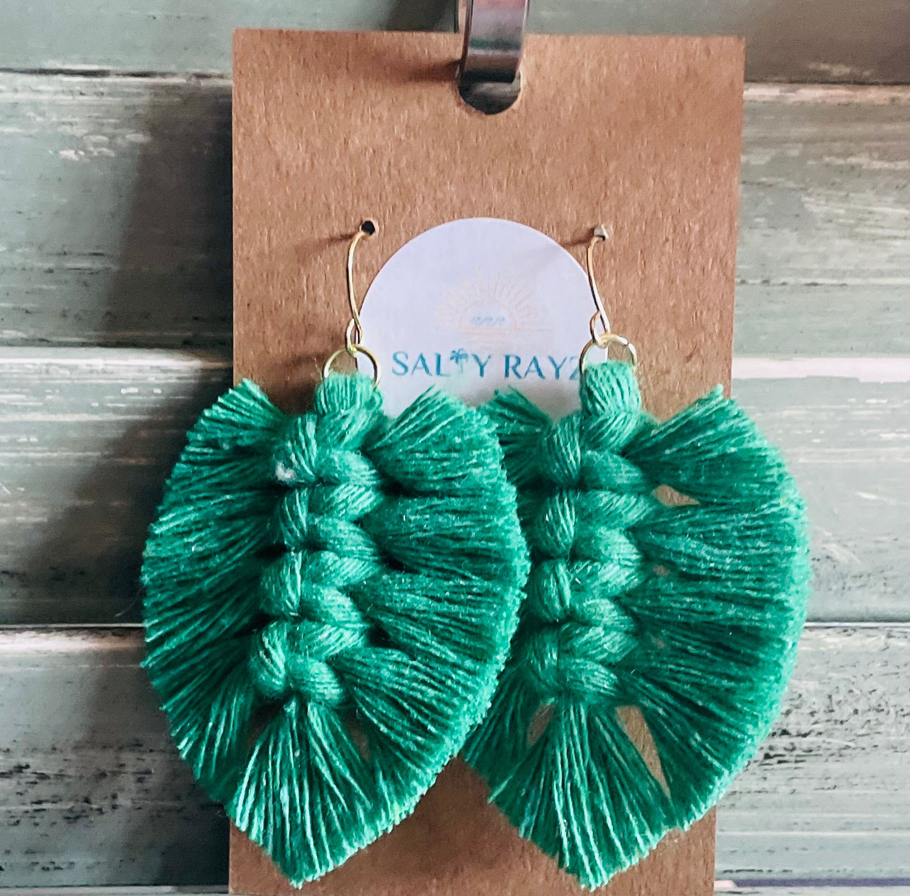 Macrame Earrings -Soft Feathers