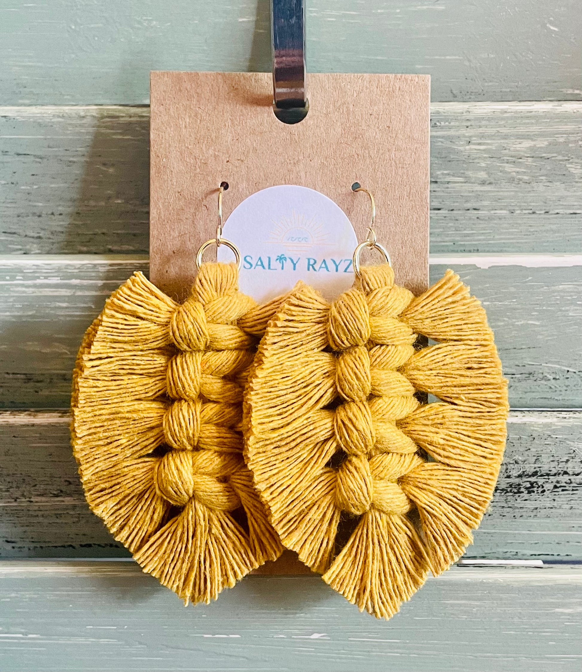 Macrame Earrings -Soft Feathers